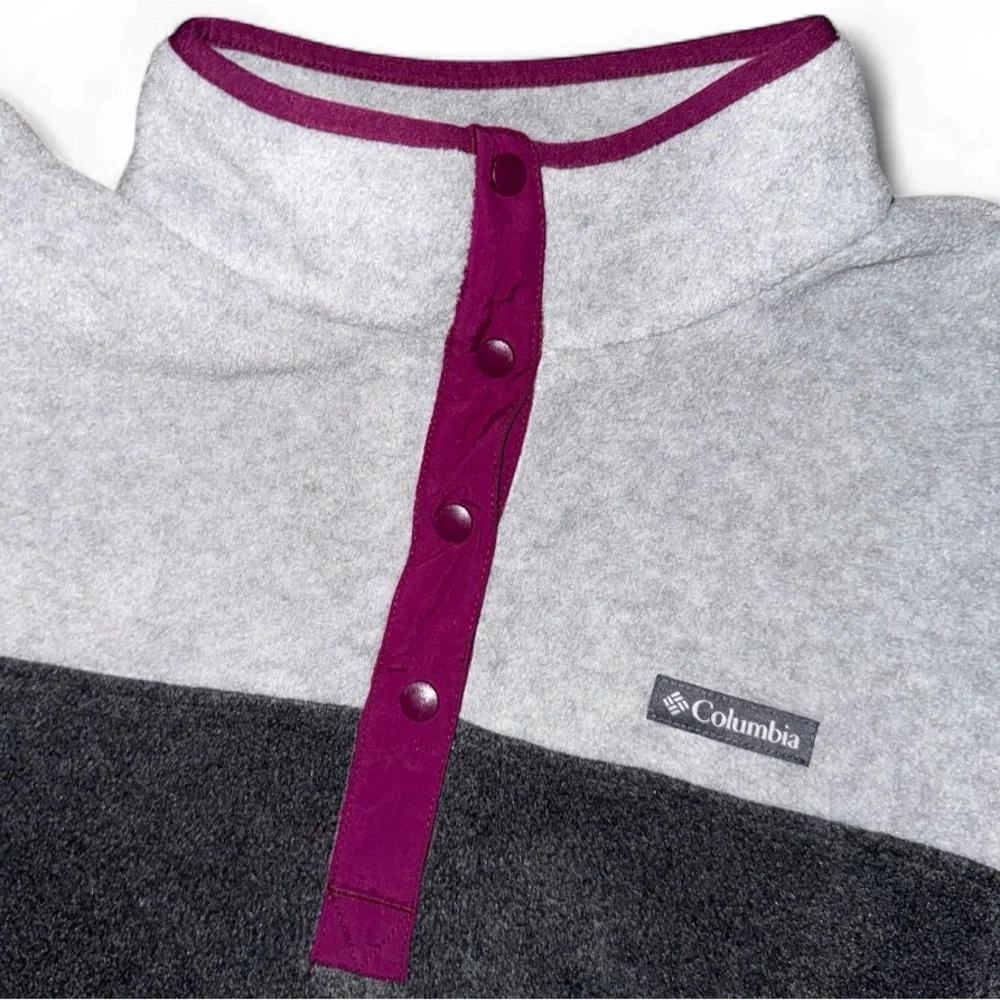 Columbia Women’s Colorblock Snap Fleece Pullover – Size 2X - Picture 3 of 5